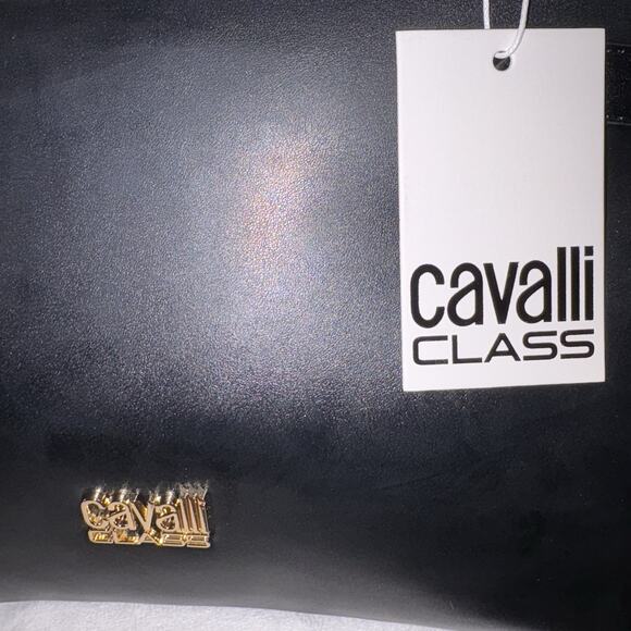Cavalli Tatiana Large Top Handle TOTE Black Crossbody Strap MSRP $118 NWT - Picture 12 of 12